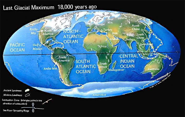 Figure 36. The World during the last Glacial Maximum